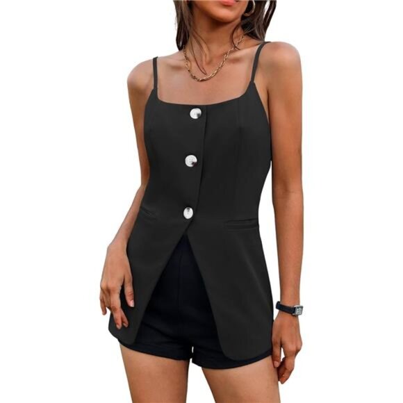 Summer Cami Vest Blazer - Picture 2 of 5